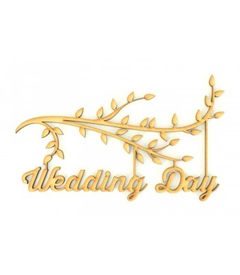 Laser Cut Box Frame Branch - Wedding Day